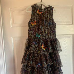 Hannah Banana Leopard Butterfly Dress